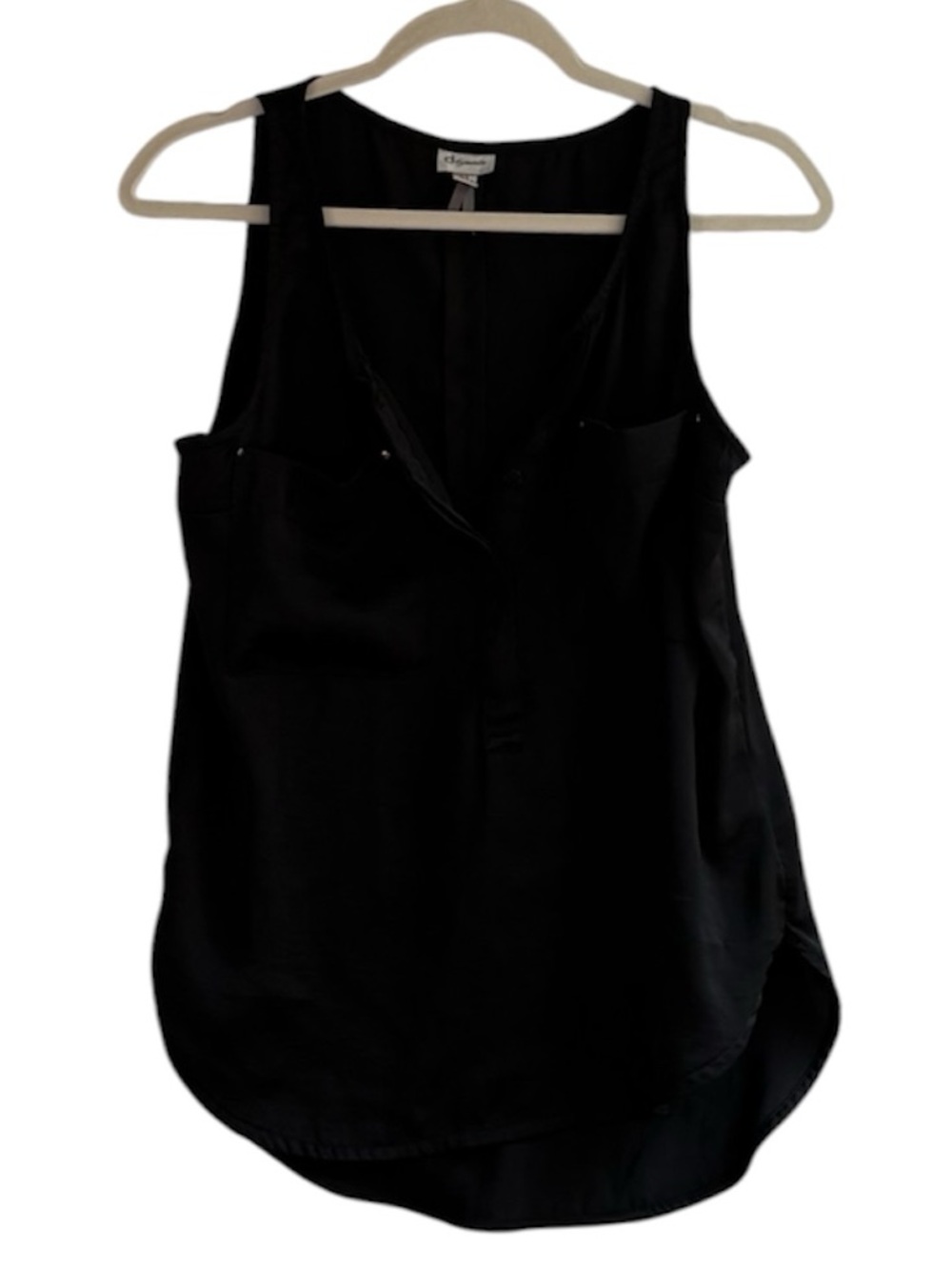 Y2K Dynamite Black Sleeveless Blouse Size S